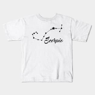 Scorpio - Black print Kids T-Shirt